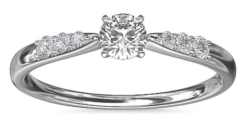 Classic Six-Prong Solitaire Engagement Ring in Platinum